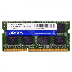 Adata 4GB DDR3 1333MHz haszn&aacute;lt notebook mem&oacute;ria