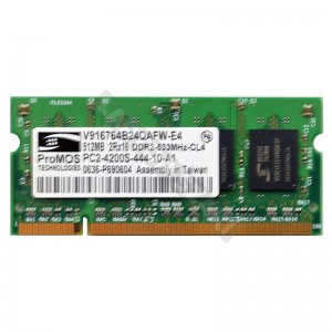 ProMOS 512MB DDR2 533MHz laptop memória