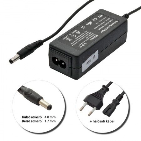 Asus 12V 3A (36W) utángyártott új netbook töltő – 1. kép