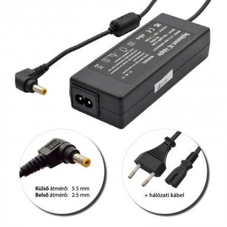 Fujitsu 19V 4.22A (80W) utángyártott, használt töltő