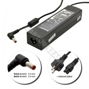 Lenovo 20V 4.5A (90W) 5.5x2.5mm gy&aacute;ri t&ouml;ltő