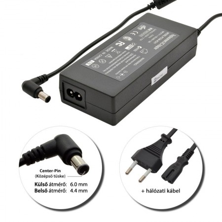 Sony 19.5V 2.15A (40W) utángyárott új töltő