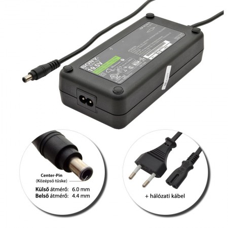 Sony 19.5V 7.7A (150W) gyári új töltő