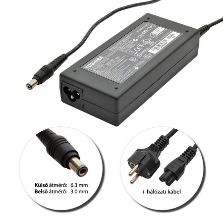 Toshiba 15V 6A (90W) gyári töltő