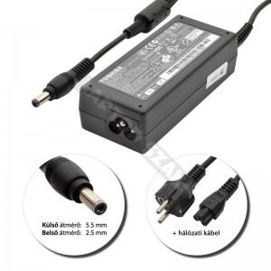 Toshiba 19V 3.42A (65W) gy&aacute;ri t&ouml;ltő