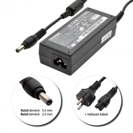 Toshiba 19V 3.42A (65W) gyári töltő