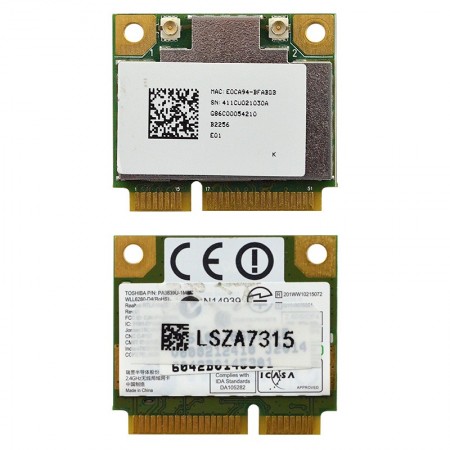 V000212410, RTL8188CE használt 802.11b/g/n mini PCI-E wifi kártya
