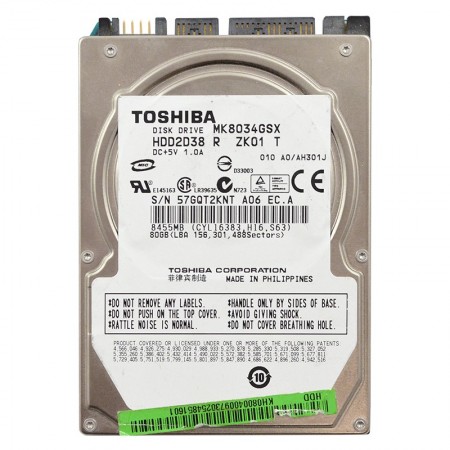 Toshiba MK8037GSX 80GB SATA 2,5