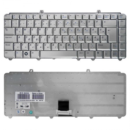 0KU526, 9J.N9382.00Q használt magyar, ezüst laptop billentyűzet