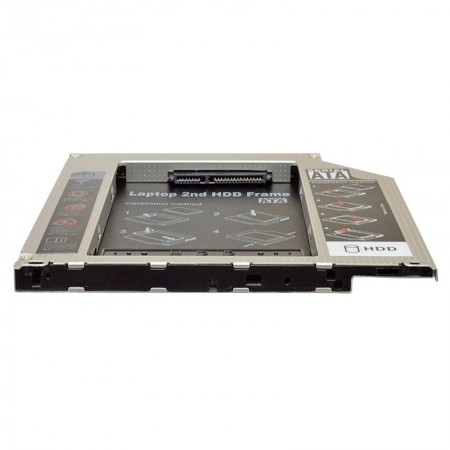 SATA For Apple 2nd HDD/SSD caddy, második winchester beépítő keret (9.5mm)
