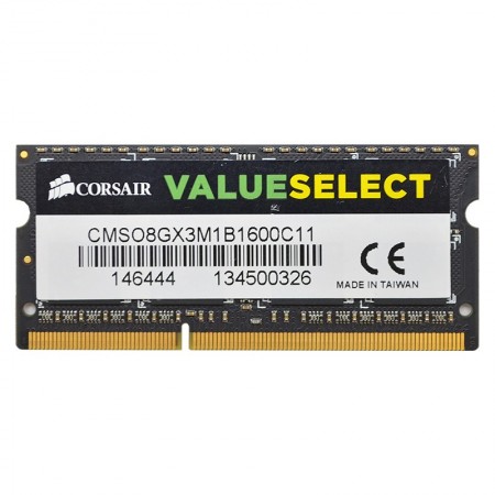 Corsair 8GB DDR3 1600MHz notebook memória