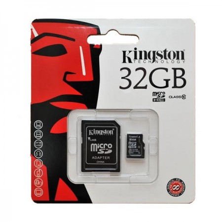 Kingston 32 GB microSDHC memóriakártya, Class 10