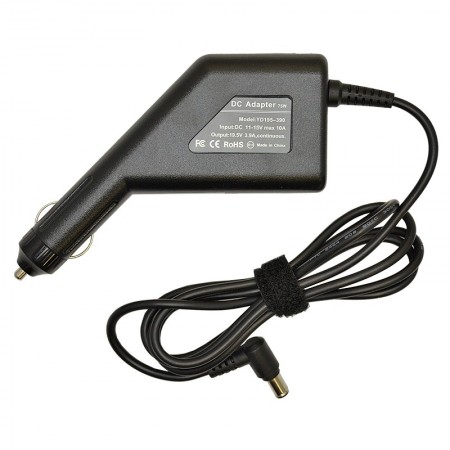 Sony 19.5V 3.9A (75W) utángyártott új autós, szivargyújtós laptop töltő