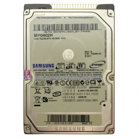 Samsung MP0402H 40GB 2,5
