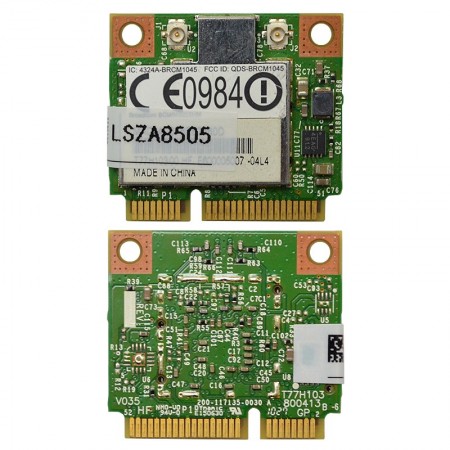 Broadcom BCM943225HM használt 802.11b/g/n mini PCI-E Wifi kártya