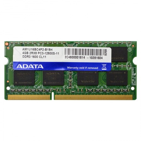 ADATA 4GB DDR3 1600MHz használt notebook memória