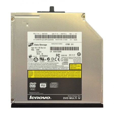 45N7451, GU40N használt SATA 9.5mm slim laptop DVD író