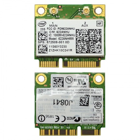 60Y3231, 02GGYM, 622ANHMW Intel Centrino Advanced-N 6200 802.11n mini PCI-E Wifi kártya