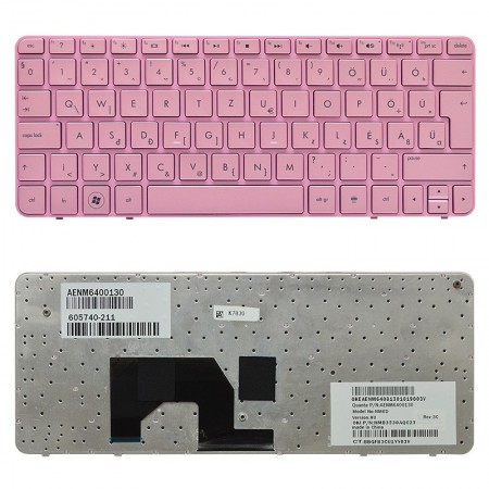 605740-211 gyári új magyar rózsaszín laptop billentyűzet