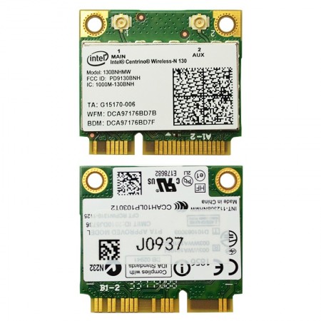 130BNHMW 802.11n mini PCI-E + Bluetooth 3.0 Wifi kártya