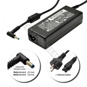 HP 19.5V 4.62A (90W) v&eacute;kony center-pin gy&aacute;ri &uacute;j t&ouml;ltő