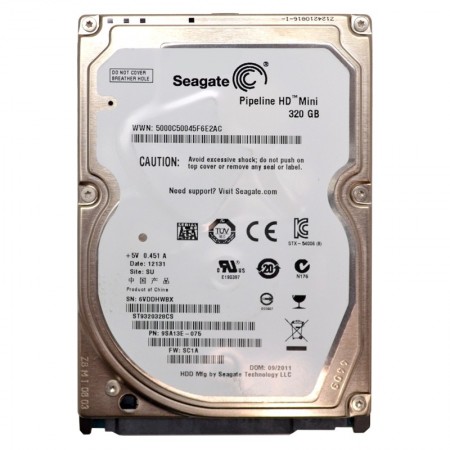 Seagate Pipeline HD Mini 320GB használt SATA 2,5