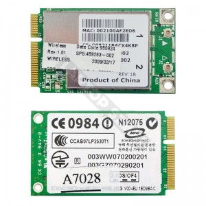 0WX781, BCM94312MCG 802.11b/g mini PCI-E wifi k&aacute;rtya