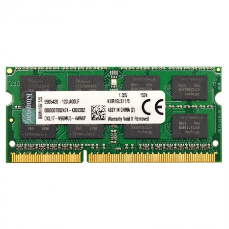 Kingston 8GB DDR3L 1.35V 1600MHz notebook memória