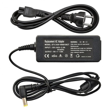 Dell 19V 1.58A (30W) utángyártott, használt töltő