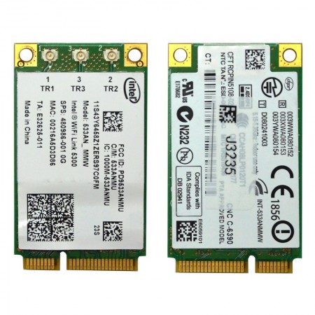 Intel Wifi Link 5300 használt 802.11a/b/g/n mini PCI-E wifi kártya