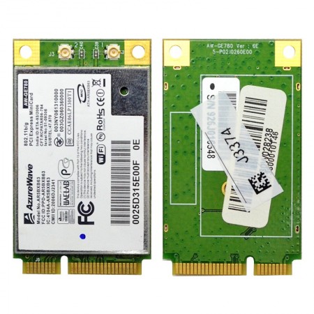 AzureWave AR5BXB63 802.11b/g mini PCI-E wifi kártya
