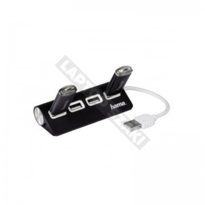 Hama 1:4 USB Hub elosztó - fekete