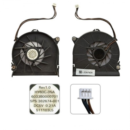382674-001, HY60C-05A használt hűtés, ventilátor