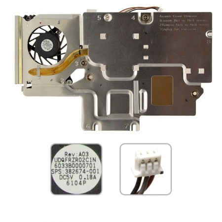 382674-001 használt komplett hűtés