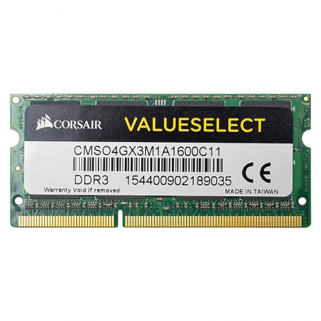 Corsair 4GB DDR3 1600MHz notebook memória