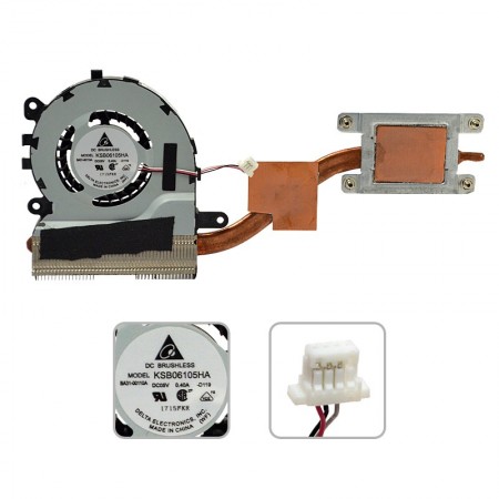 Samsung NP350U2B használt komplett hűtés