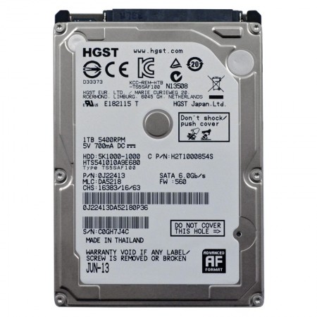 HGST 5K1000-1000 1000GB SATA 2,5