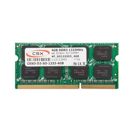 CSX 4GB DDR3 1333MHz notebook memória