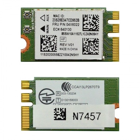 Atheros QCNFA335 használt M.2 802.11n Wifi + Bluetooth 4.0 kártya