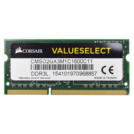 Corsair 2GB DDR3L 1600MHz notebook memória