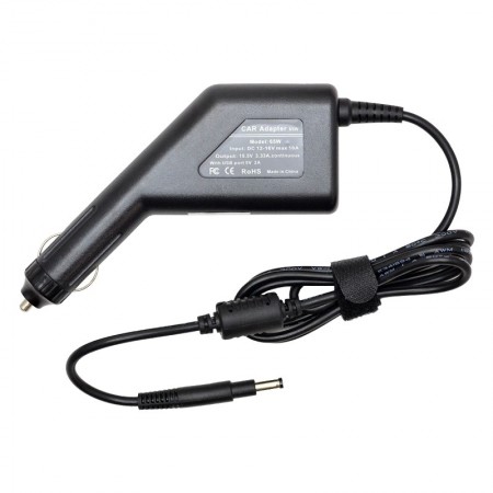 HP 19.5V 3.33A (65W) sleekbook/ultrabook utángyártott új autós, szivargyújtós laptop töltő