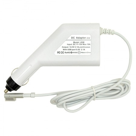 Apple 14.5V 3.1A (45W) Magsafe utángyártott új autós, szivargyújtós laptop töltő