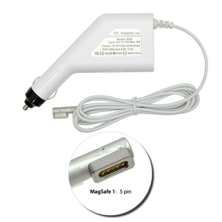 Apple 18.5V 4.6A (85W) Magsafe utángyártott új autós, szivargyújtós laptop töltő