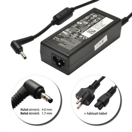 Dell 19.5V 3.34A (65W) 4.0x1.7mm gyári töltő