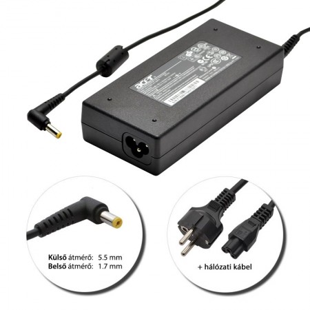 Acer 19V 6.32A (120W) 5.5x1.7mm gyári töltő