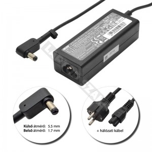 Acer 19V 2.37A (45W) haszn&aacute;lt, gy&aacute;ri t&ouml;ltő