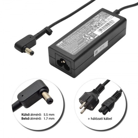 Acer 19V 2.37A (45W) használt, gyári töltő