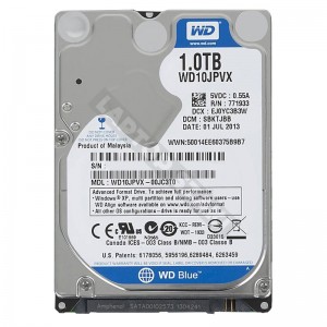 WD WD10JPVX 1000GB SATA 2,5" használt laptop winchester
