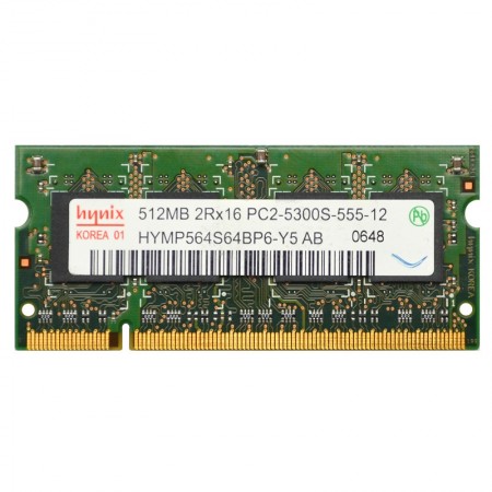 Hynix 512MB DDR2 667Mhz használt notebook memória