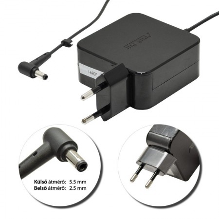 Asus 19V 2.37A (45W) 5.5x2.5mm használt, gyári töltő